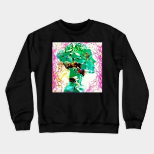 Nature woman, witch and insects combine Crewneck Sweatshirt